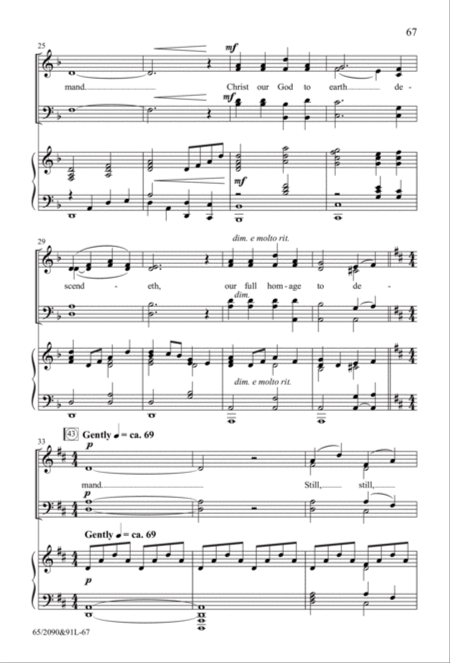 The Glory of Christmas - SATB with Performance CD 4-Part scores gallery preview page 33