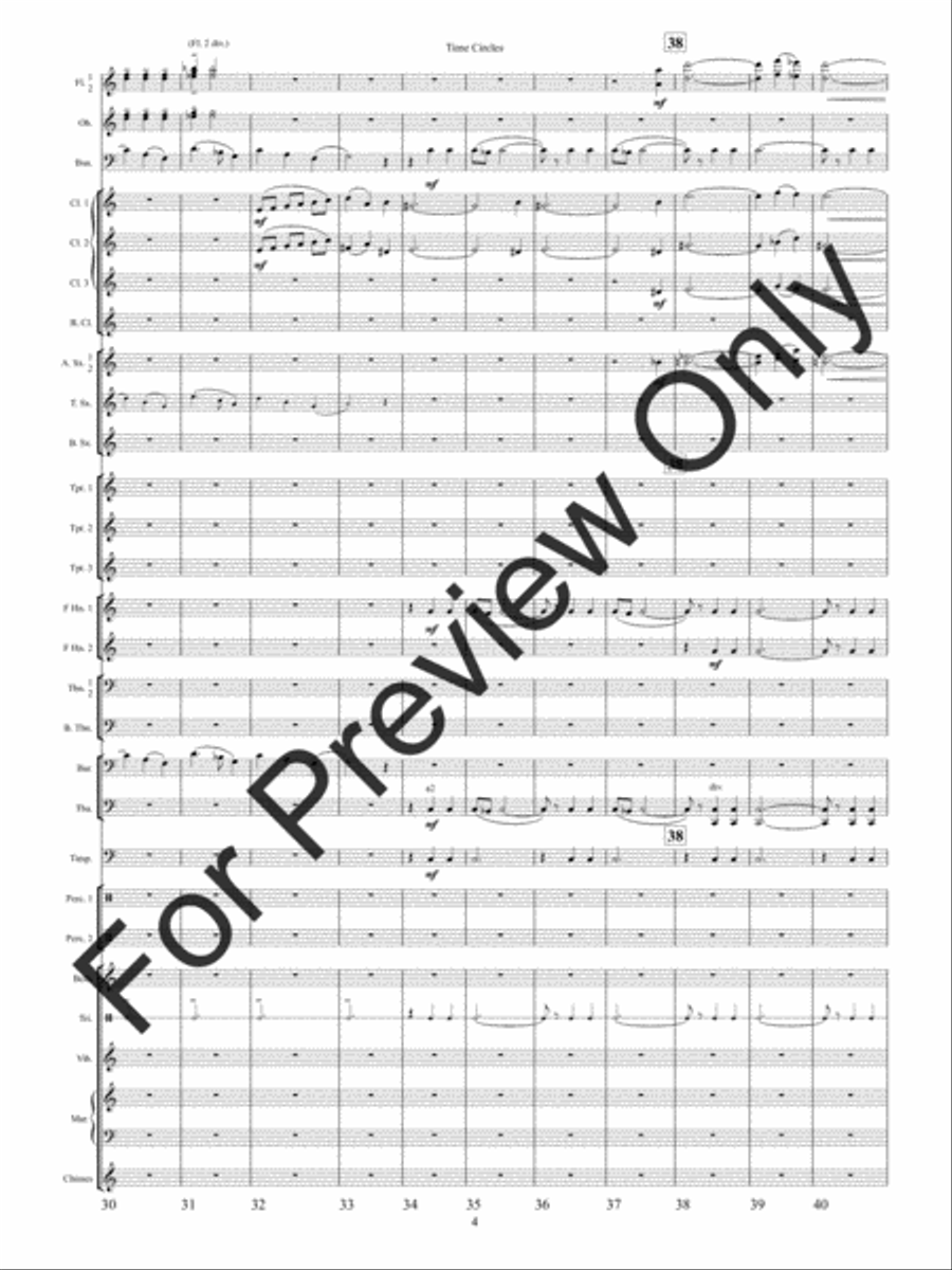 Time Circles (Score) Concert Band scores gallery preview page 7
