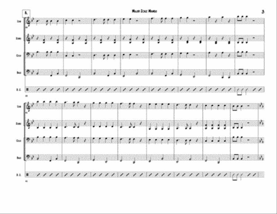 Major Scale Mambo for Steel Band Steel Drum Band scores gallery preview page 3
