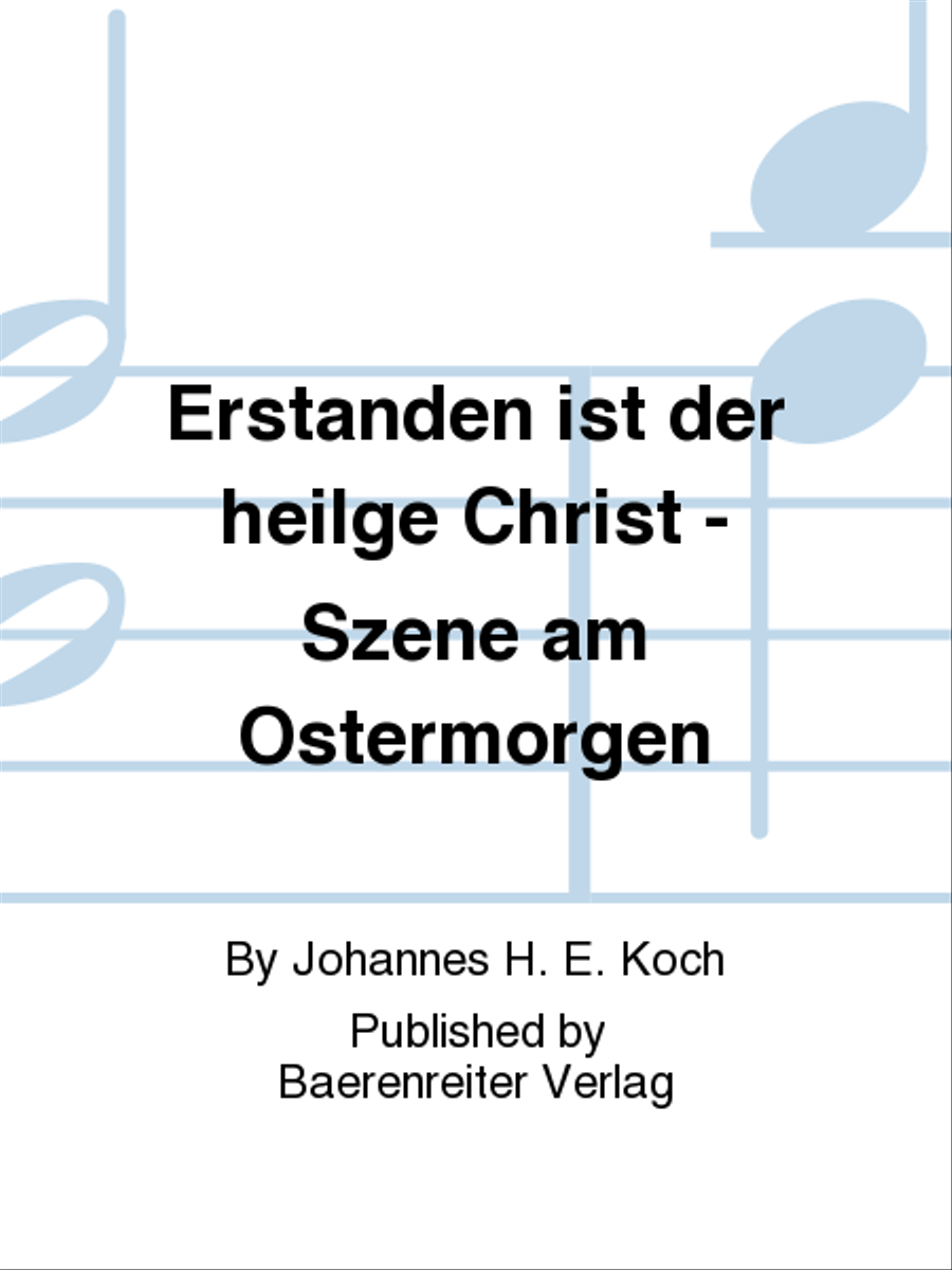 Erstanden ist der heil'ge Christ - Szene am Ostermorgen (1950) SSATB scores gallery preview page 1