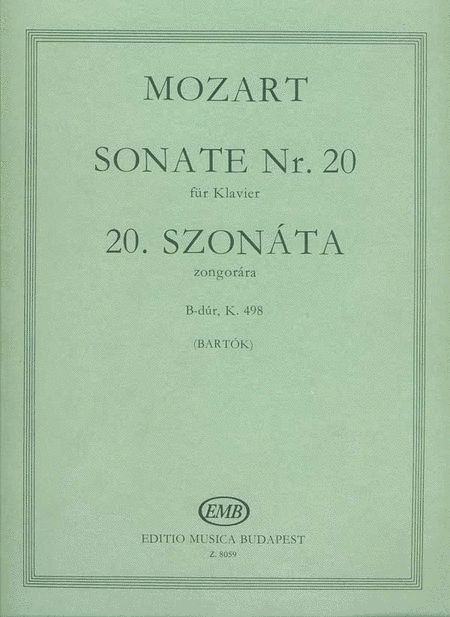 Sonate Nr. 20 B-Dur, KV 498