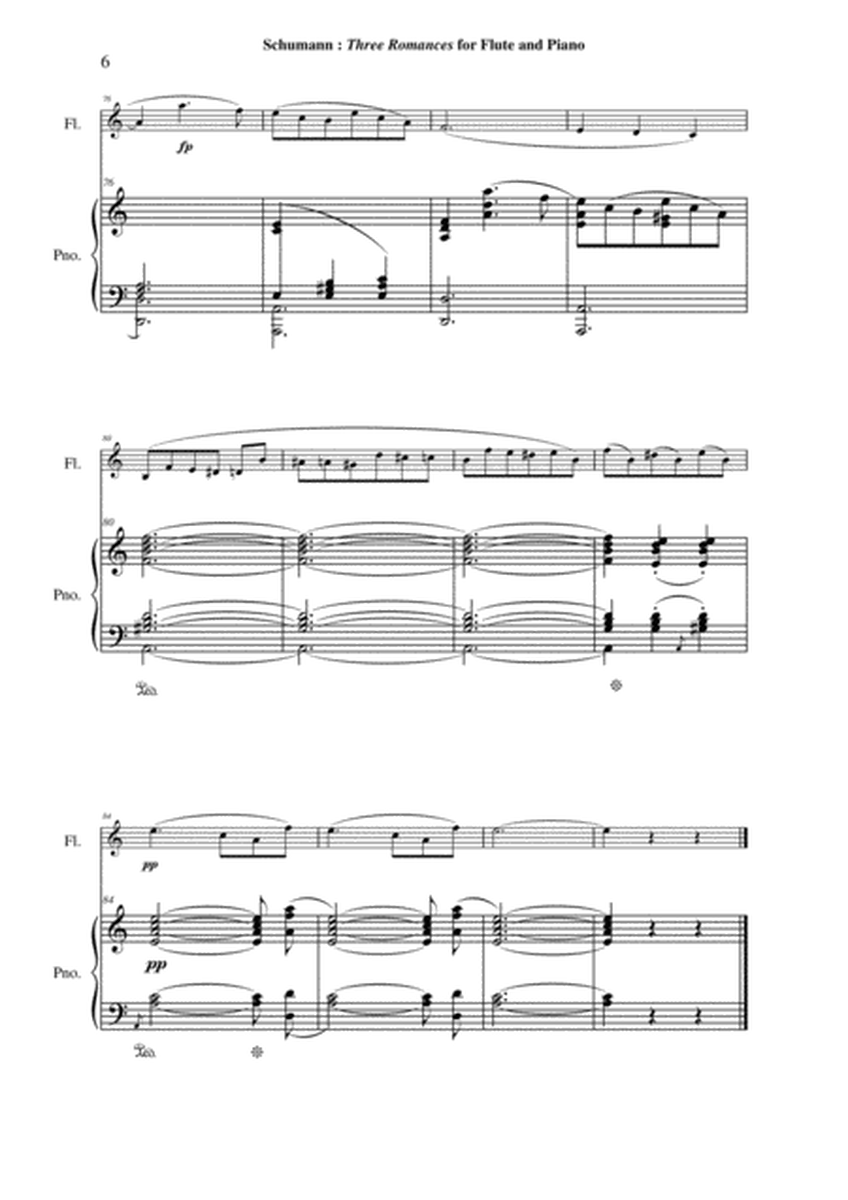 Robert Schumann: Three Romances (Drei Romanzen), Opus 94, arranged for flute and piano