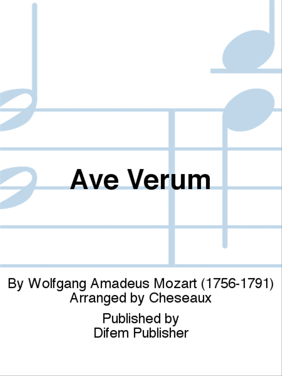 Ave Verum Ave Verum Mixed Choir scores gallery preview page 1