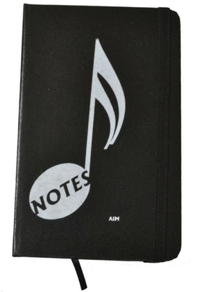 Notebook Music Note Black