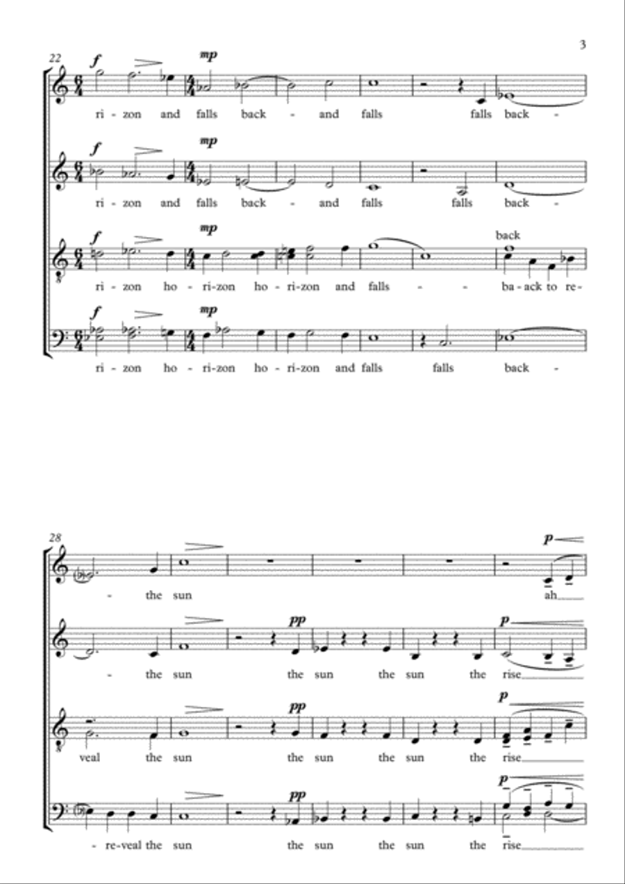 Ode to the Night Sky 4-Part scores gallery preview page 3