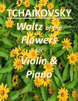 Book cover for Tchaikovsky: Waltz of the Flowers from Nutcracker Suite for Violin & Piano