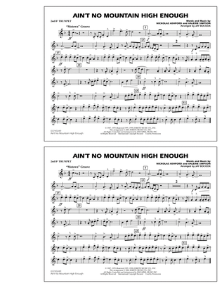Book cover for Ain't No Mountain High Enough - 2nd Bb Trumpet