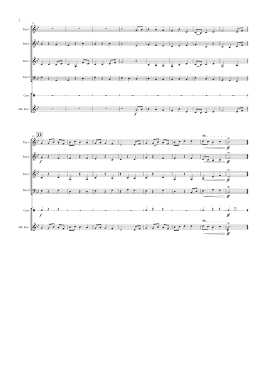 Jupiter: The Bringer Of Jollity Concert Band scores gallery preview page 4