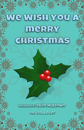 Book cover for We Wish You a Merry Christmas, Jazz Style, for Viola Duet