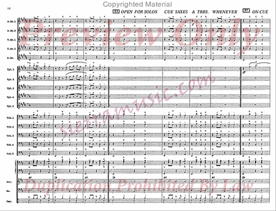 The Peanut Vendor Jazz Ensemble scores gallery preview page 11
