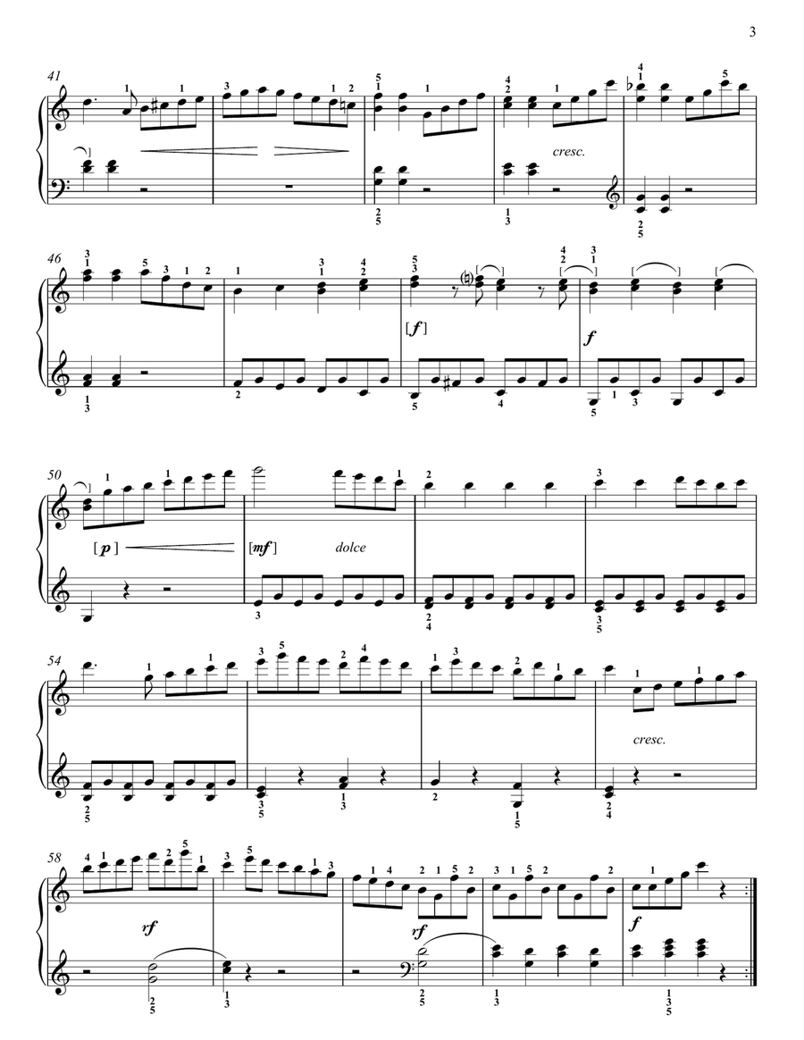 Sonatina In C Major, Op. 55, No. 1 Piano Solo scores gallery preview page 3