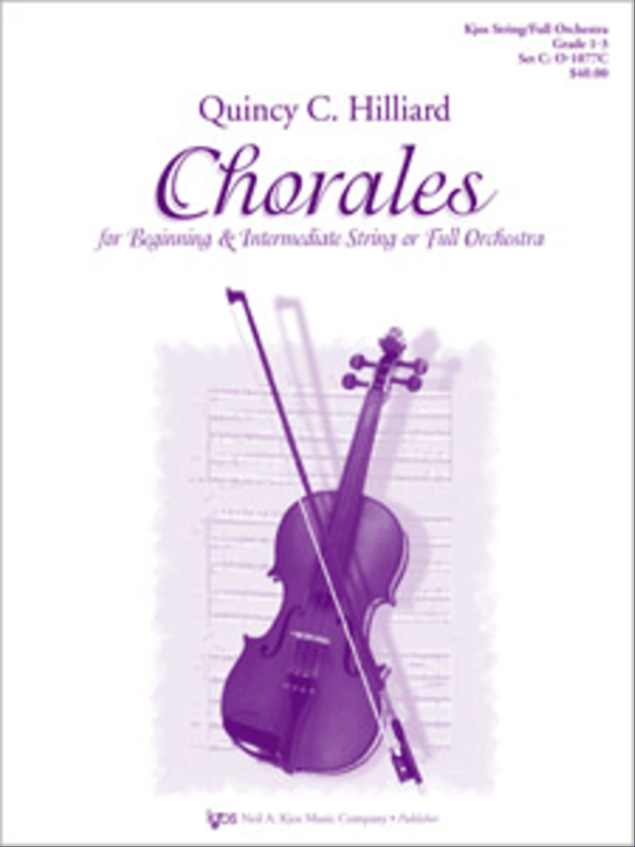 Chorales For Beginning & 12 Strng Or Full Orchestra