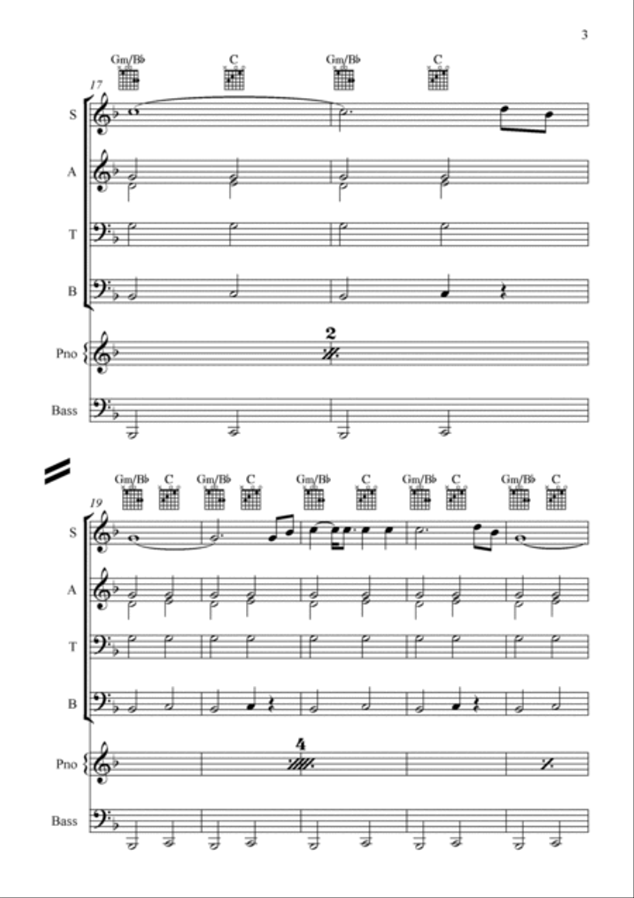 Cristo Redentor 4-Part scores gallery preview page 4