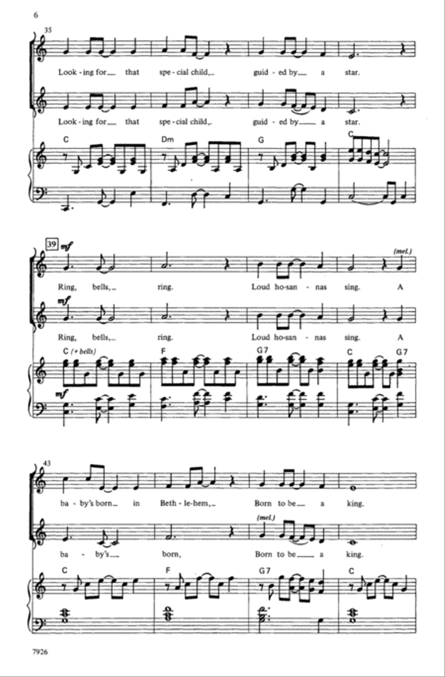 Baby's Born in Bethlehem Choir scores gallery preview page 4