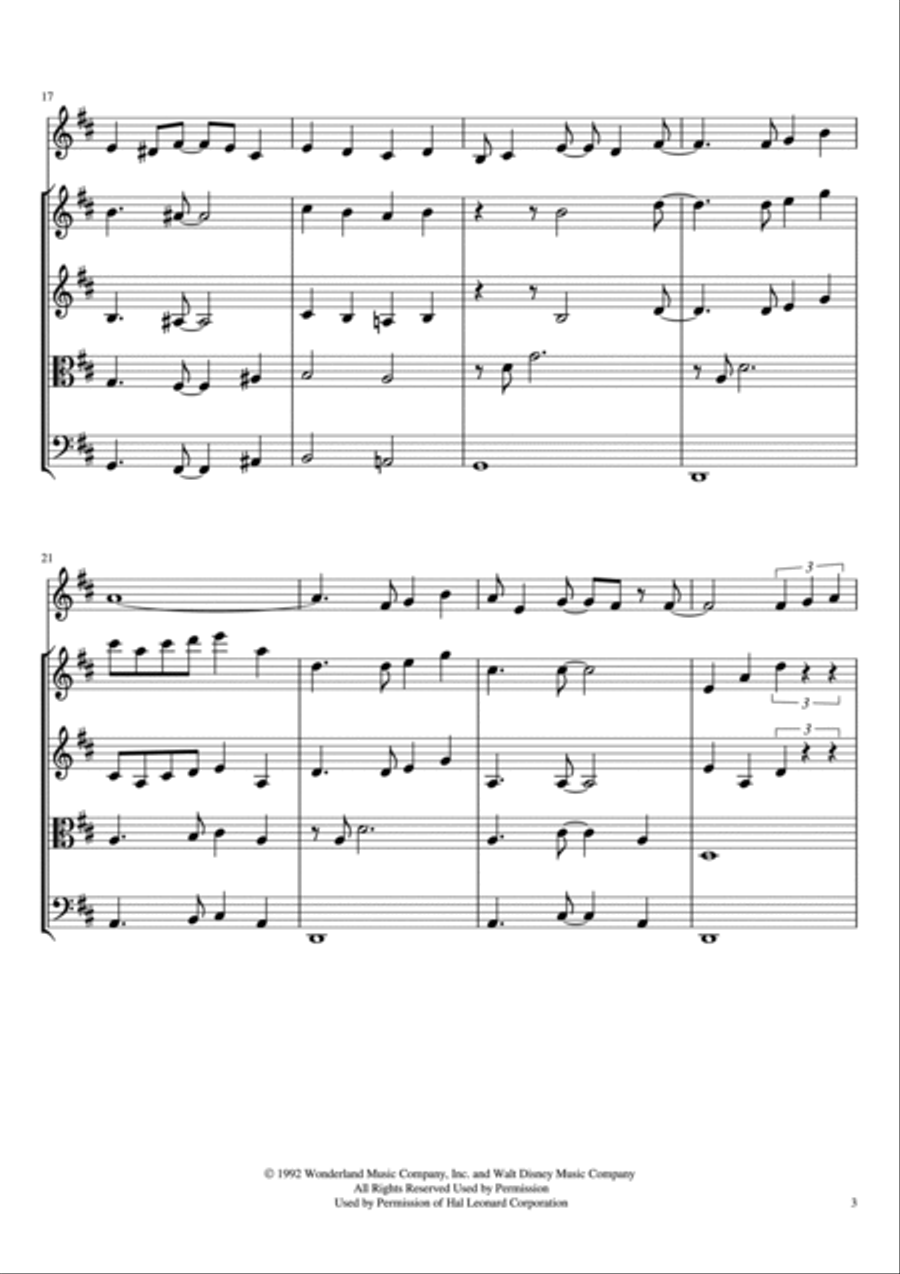 A Whole New World (from 'Aladdin') Small Ensemble scores gallery preview page 3