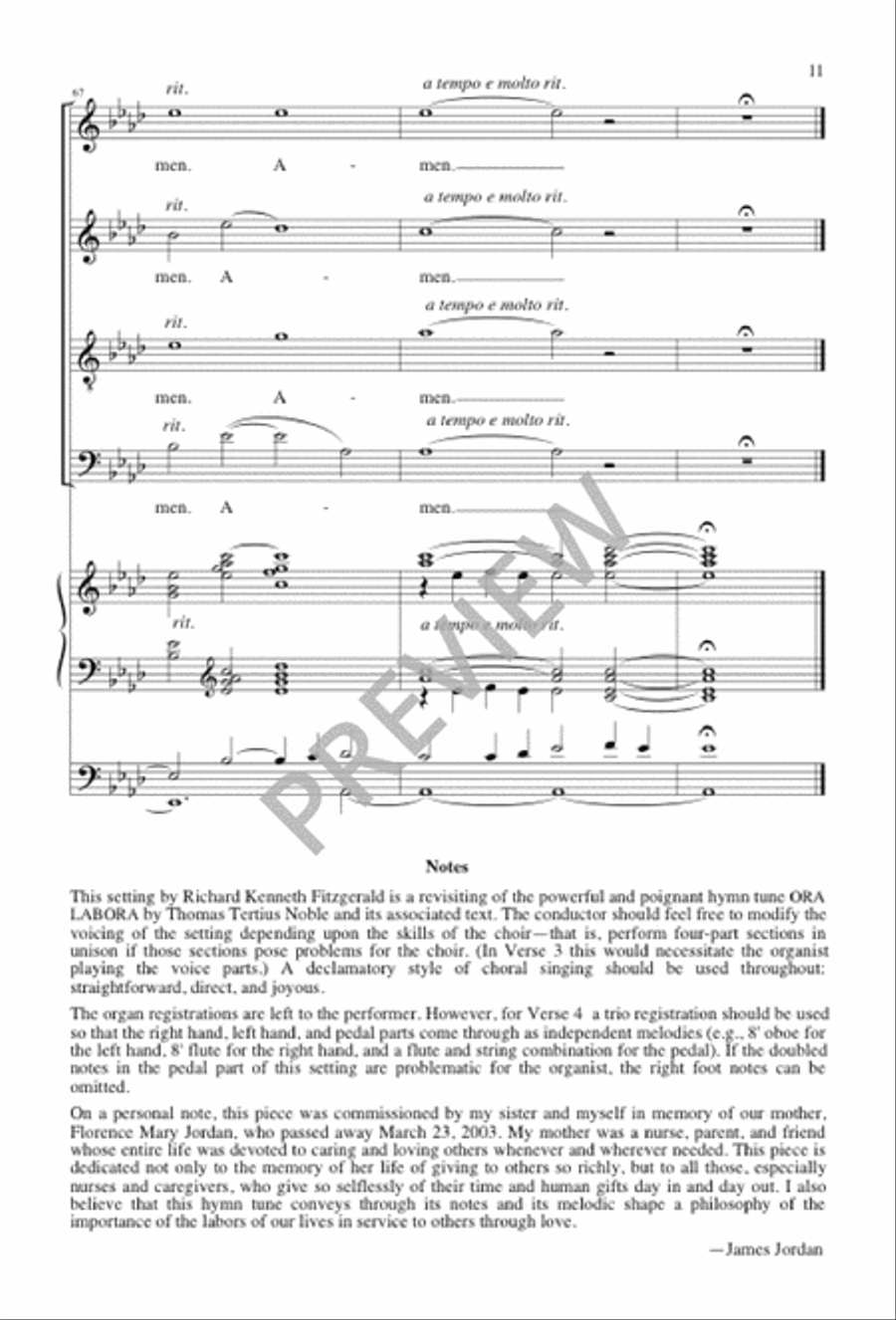 Come, Labor On 4-Part scores gallery preview page 10