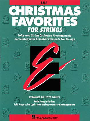 Book cover for Essential Elements Christmas Favorites for Strings