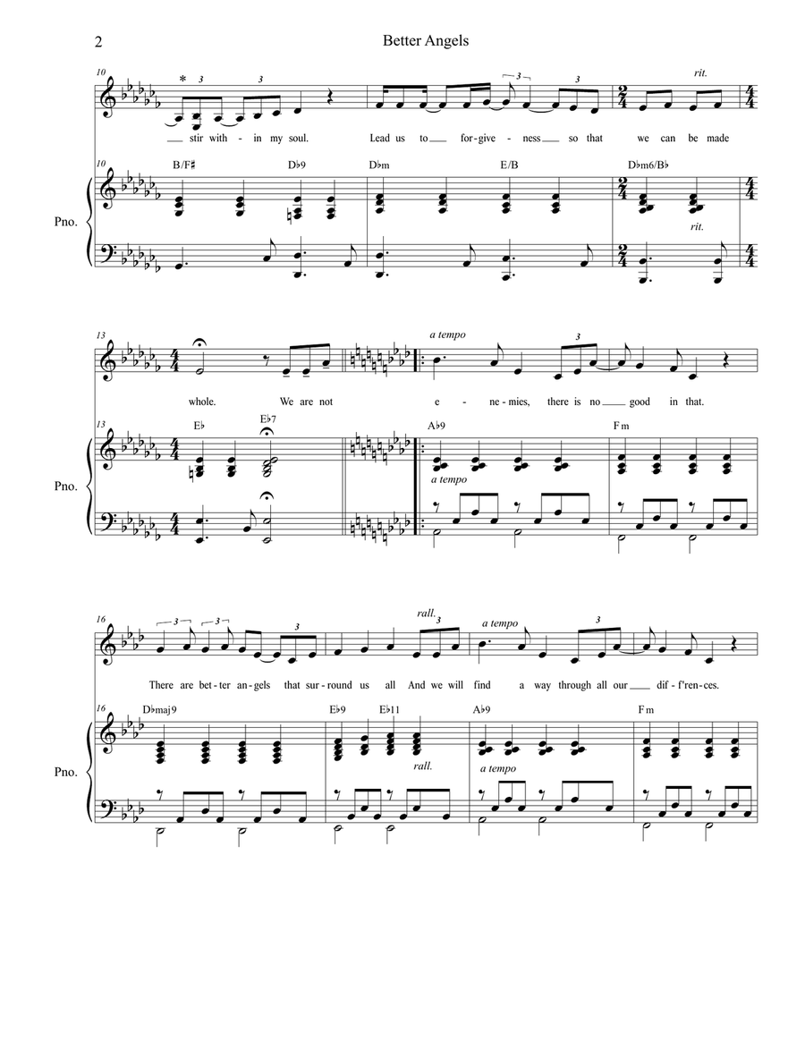 Better Angels Piano, Vocal scores gallery preview page 2