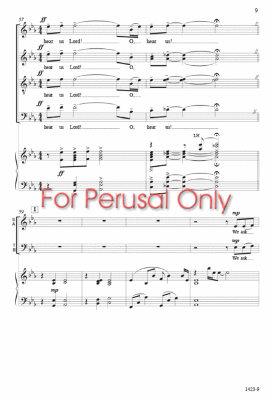 Go Forth From This House - SATB Octavo 4-Part scores gallery preview page 8