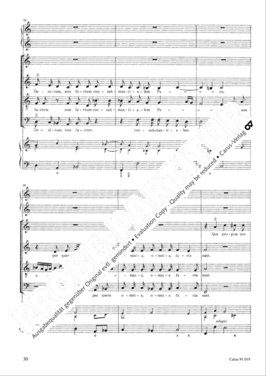Non sine quare 4-Part scores gallery preview page 33