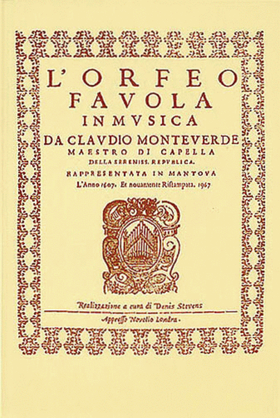 Claudio Monteverdi: L'Orfeo - Favola In Musica SV.318