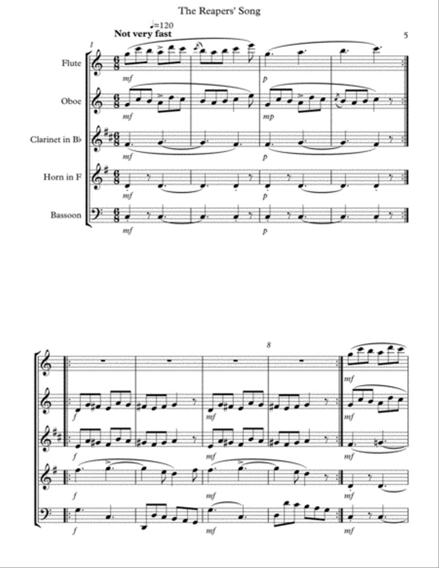 Schumann Collection Woodwind Quintet scores gallery preview page 5