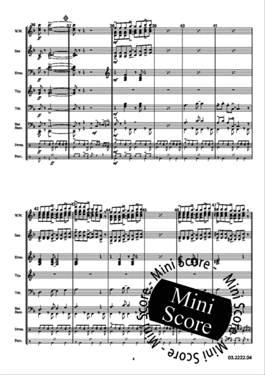 Rock and Go Concert Band scores gallery preview page 23