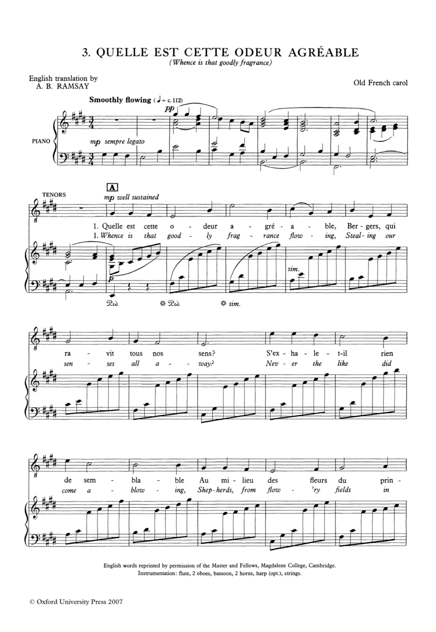 Quelle est cette odeur agréable? 4-Part scores gallery preview page 1
