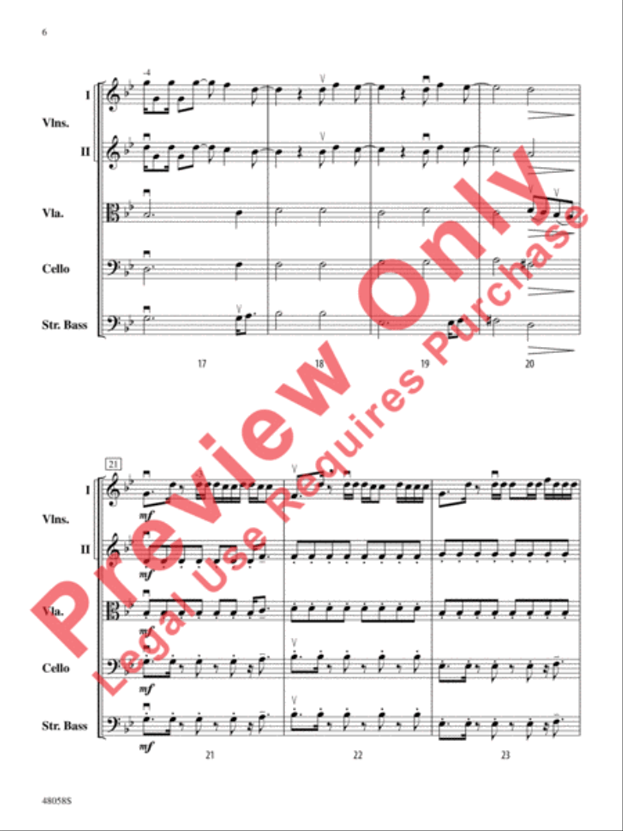Selections from Hamilton String Orchestra scores gallery preview page 7