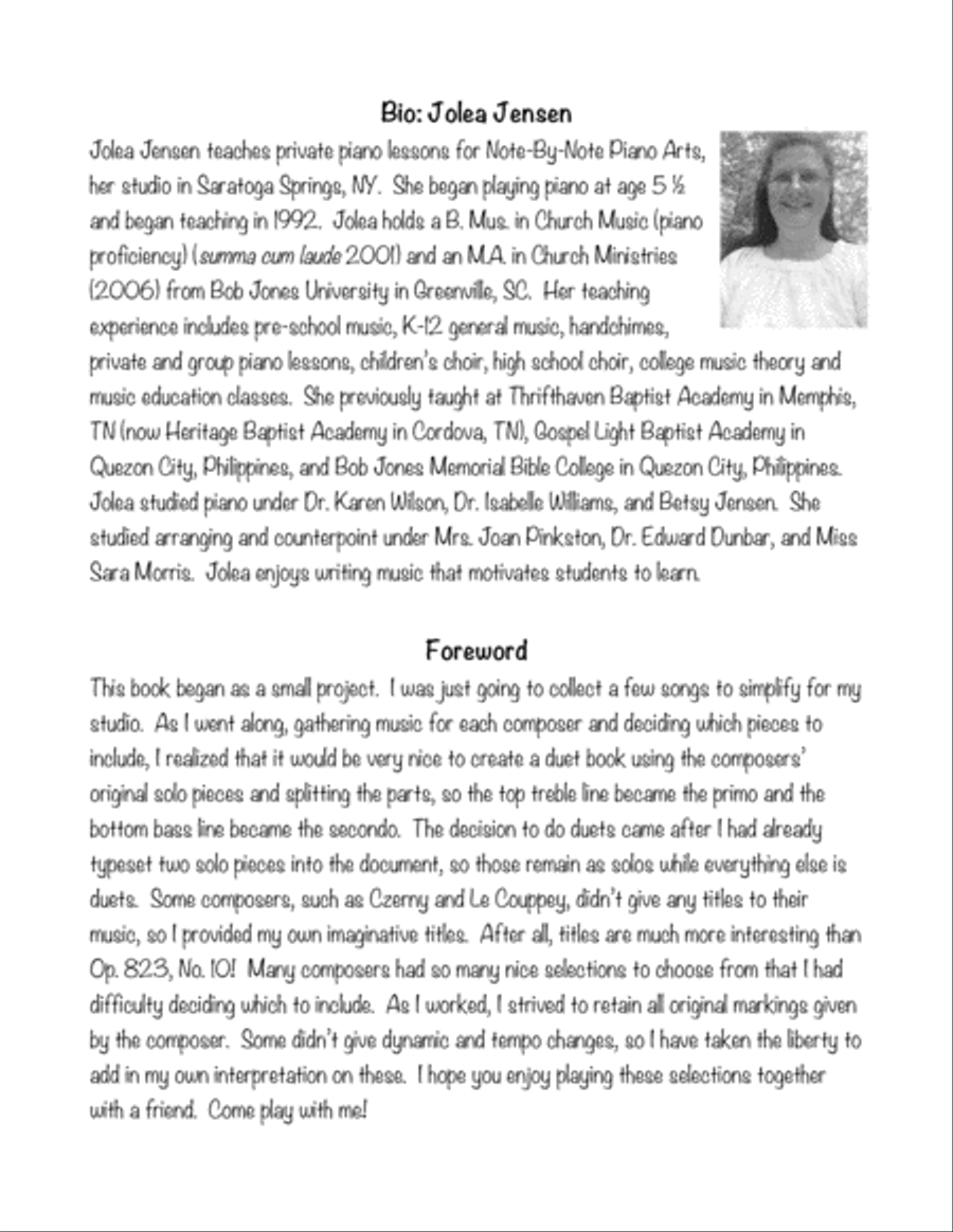 Come Play with Me: Easy Classical Duets for Piano Easy Piano scores gallery preview page 5