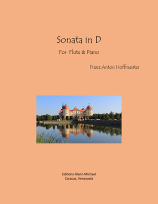 Book cover for Sonata in D for flute & piano