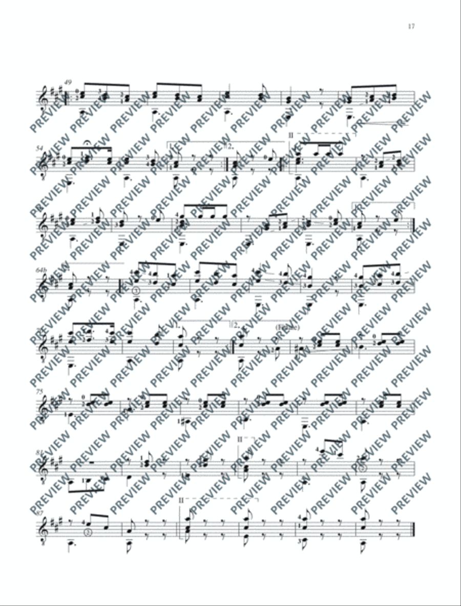 Romantic Guitar Anthology Classical Guitar scores gallery preview page 18