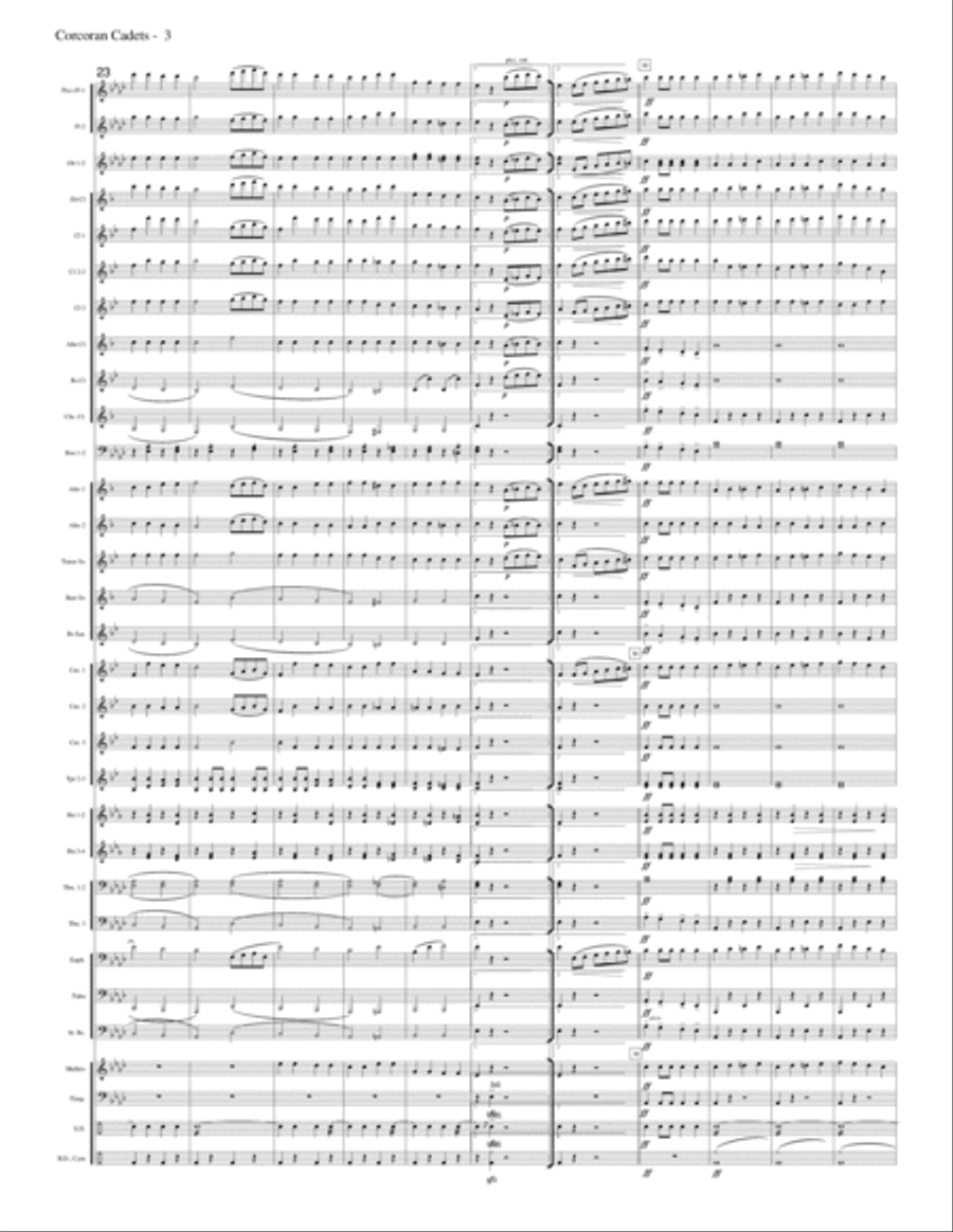 The Corcoran Cadets Concert Band scores gallery preview page 7