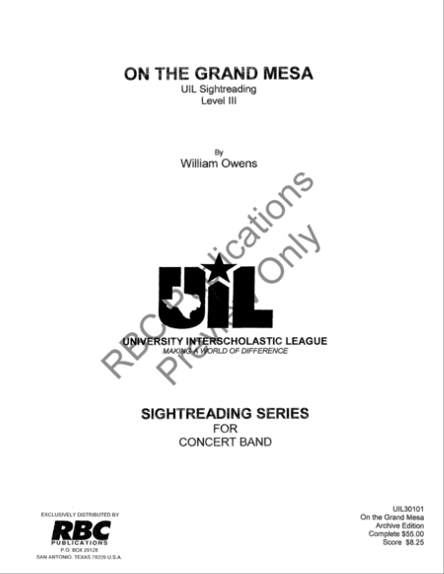 On The Grand Mesa Concert Band scores gallery preview page 2