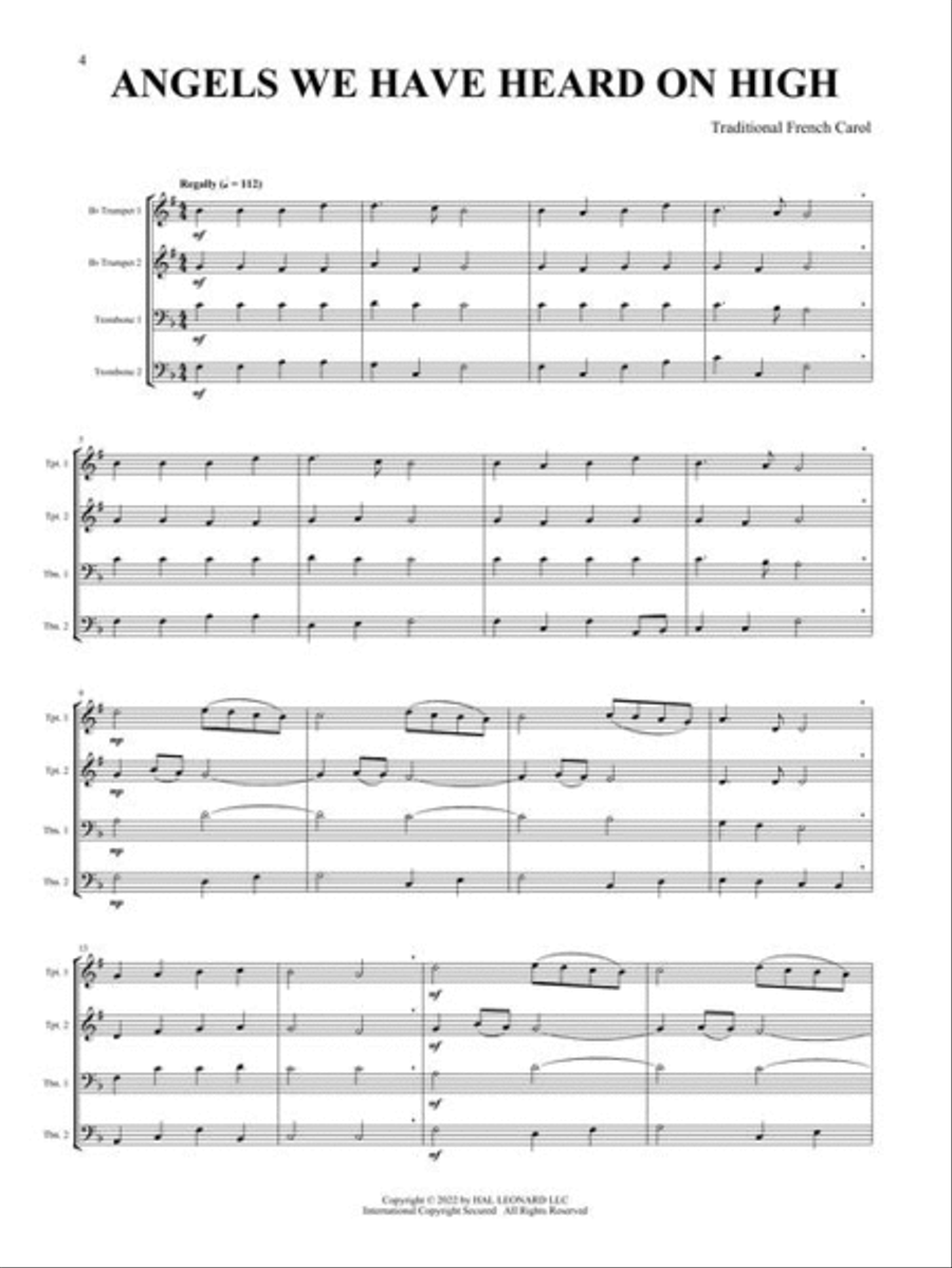 Canadian Brass Christmas Quartets Brass Quartet scores gallery preview page 4