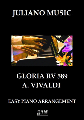 Book cover for GLORIA RV.589 (EASY PIANO - C VERSION) - A. VIVALDI