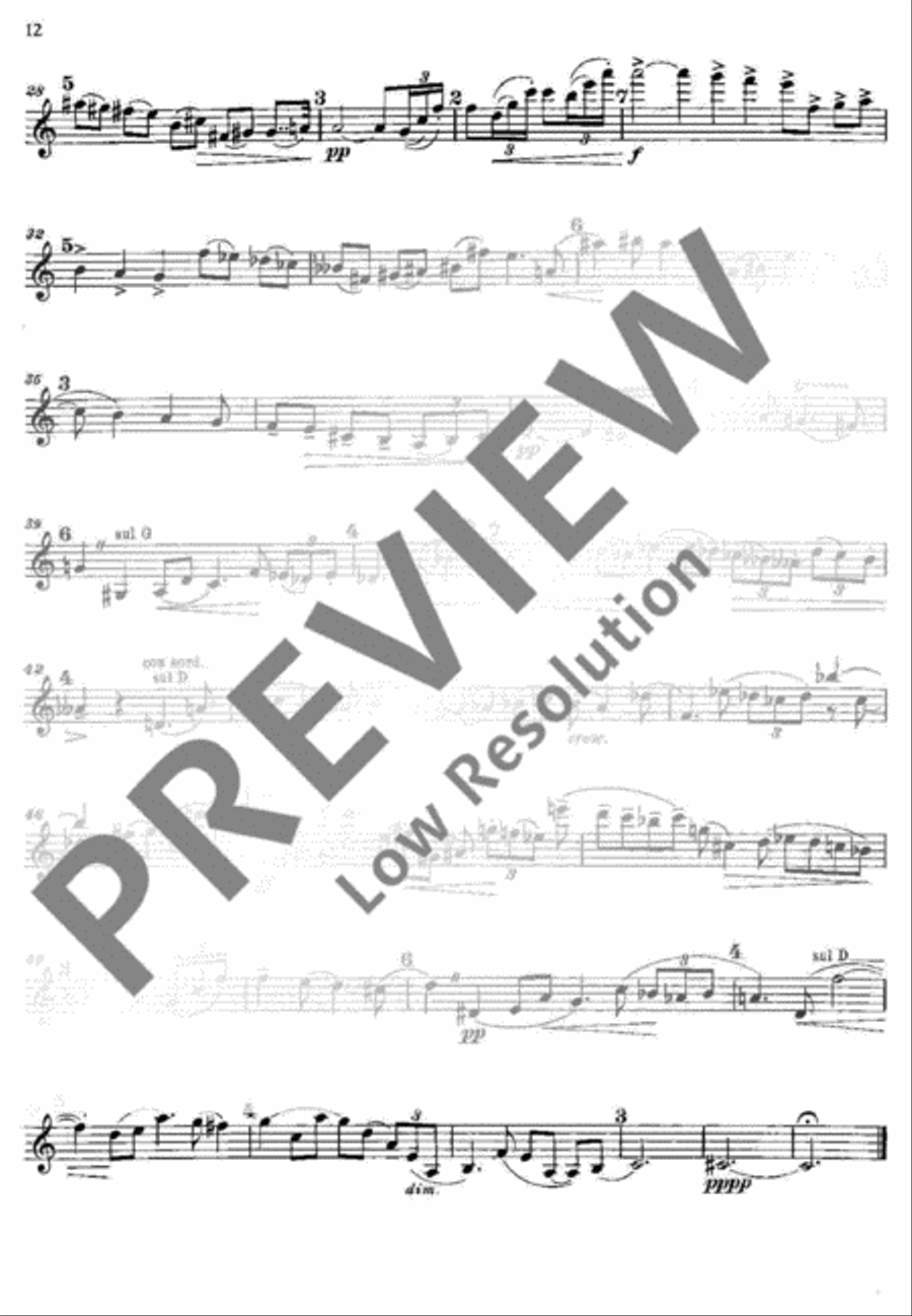 1. Sonate Violin Solo scores gallery preview page 13