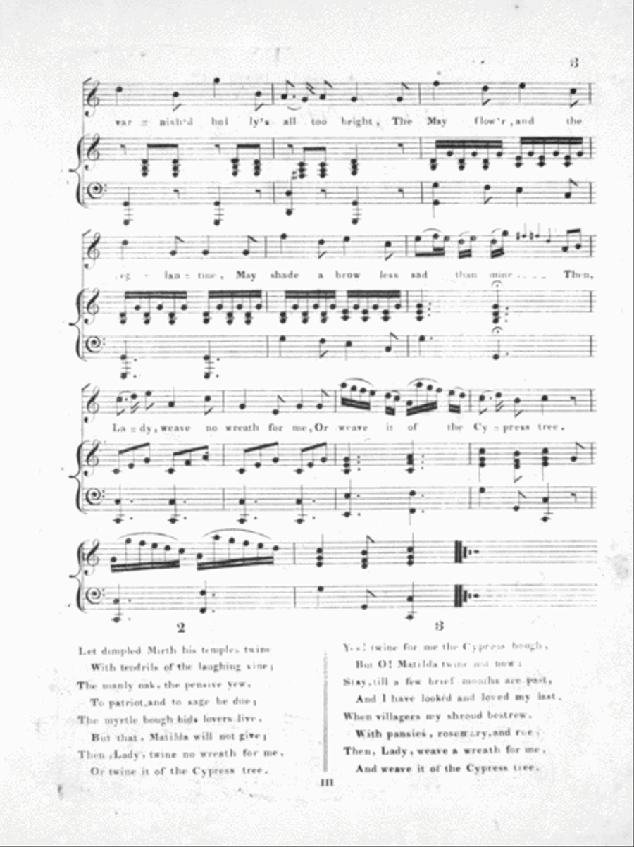Oh! Lady Twine No Wreath For Me. From Rokeby Voice scores gallery preview page 2