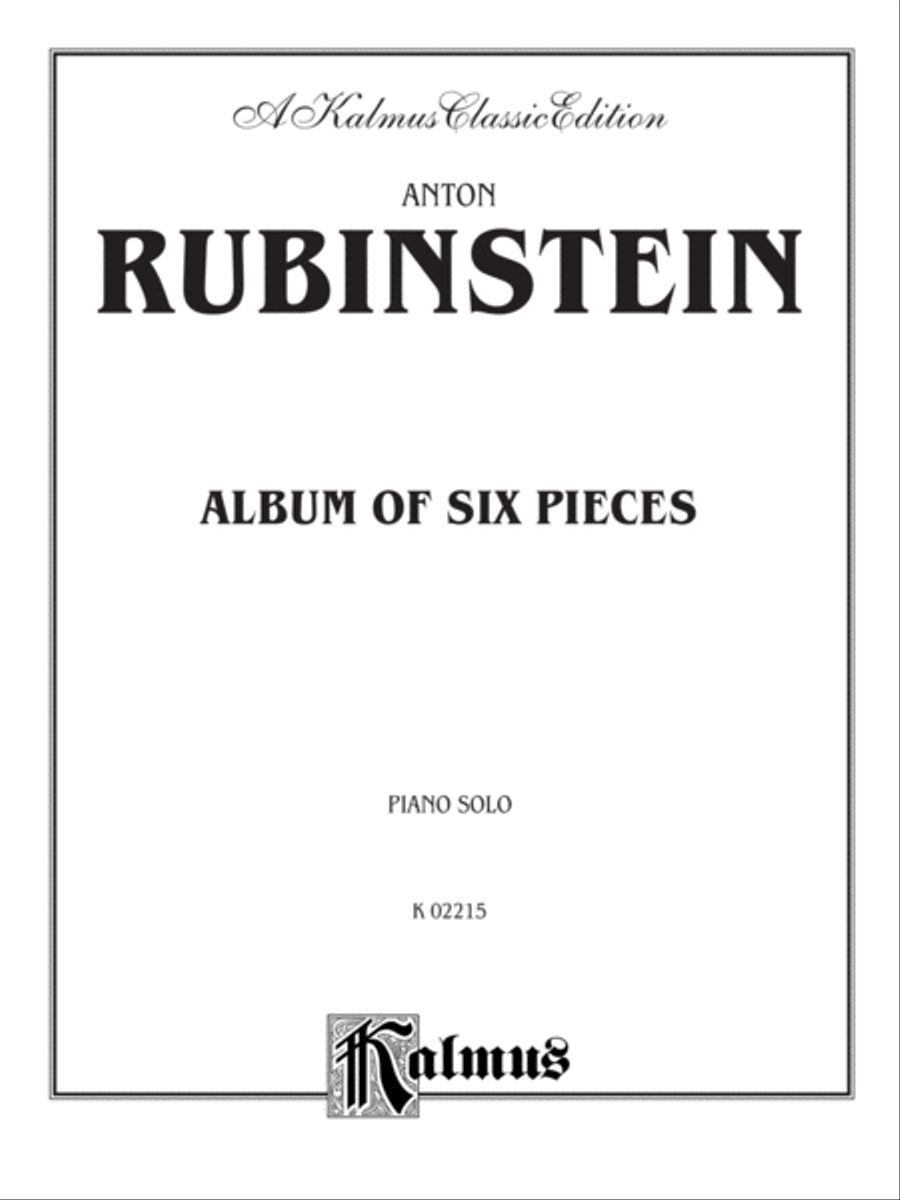 Album of Six Pieces Album of Six Pieces Piano Solo scores gallery preview page 2