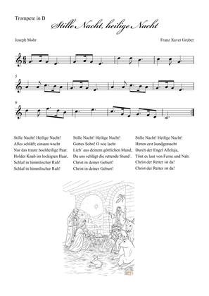Stille Nacht (Holy Night) - Trompete in Bb