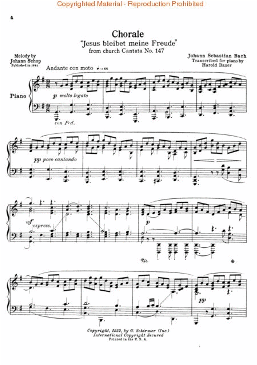 Jesus Bleibet Meine Freude Piano Solo scores gallery preview page 2