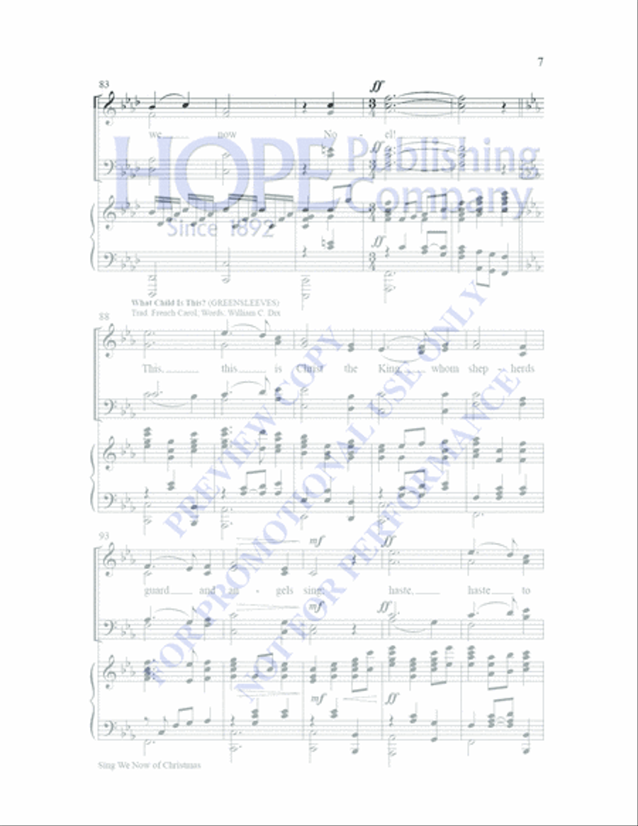 Sing We Now of Christmas Sing We Now of Christmas 4-Part scores gallery preview page 6