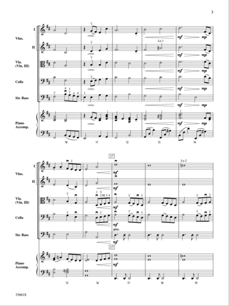 Ice Castles, Theme from (Through the Eyes of Love) String Orchestra scores gallery preview page 3