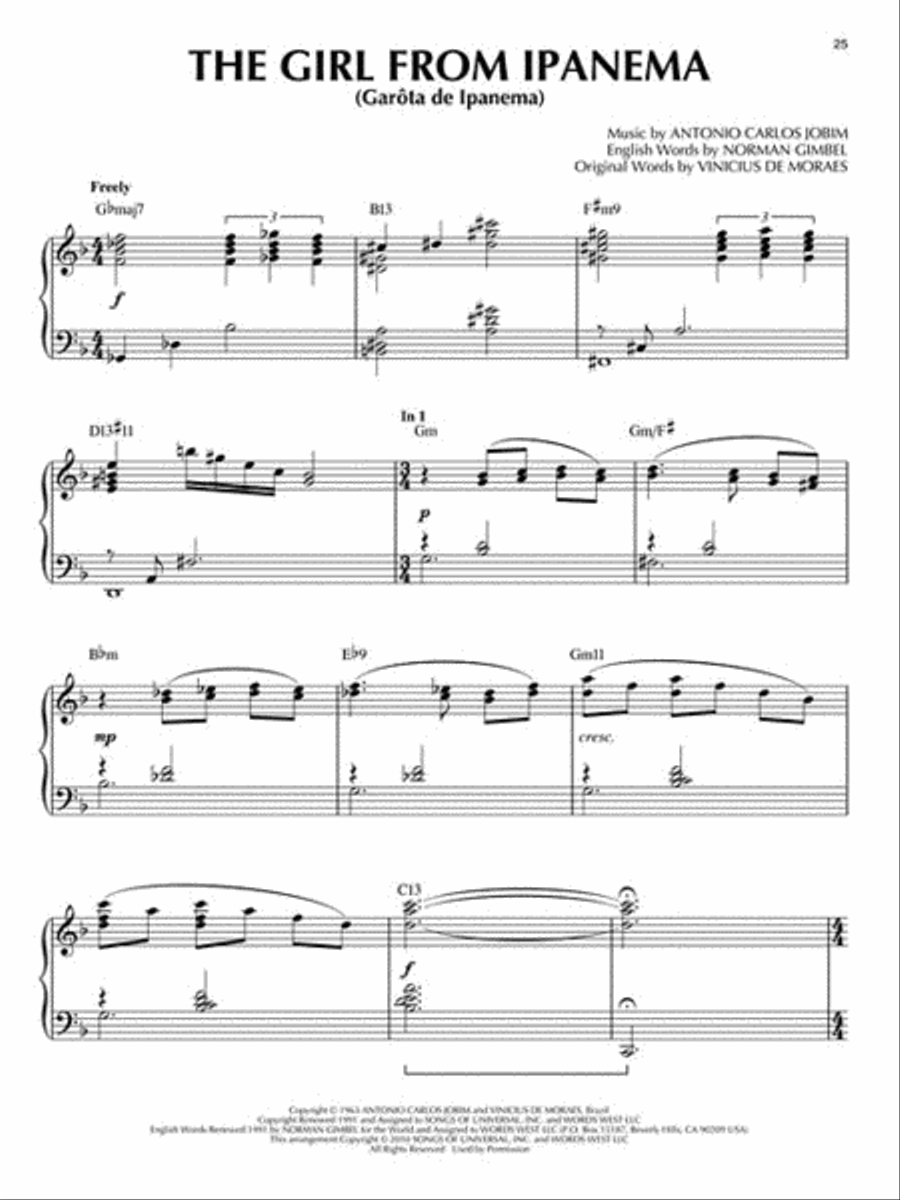 Antonio Carlos Jobim Piano Solo scores gallery preview page 3