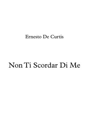 Book cover for Non Ti Scordar Di Me - De Curtis - Voice and Guitar