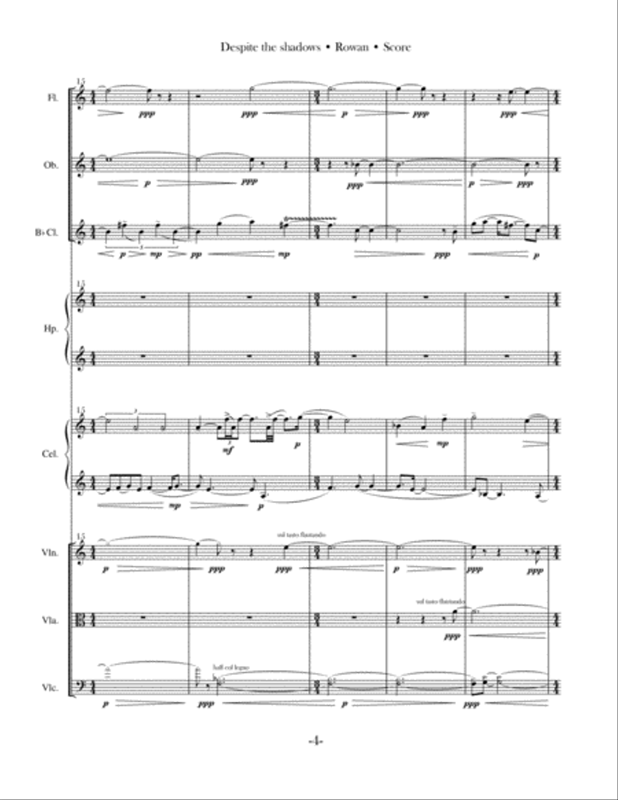 Despite the Shadows Large Ensemble scores gallery preview page 4