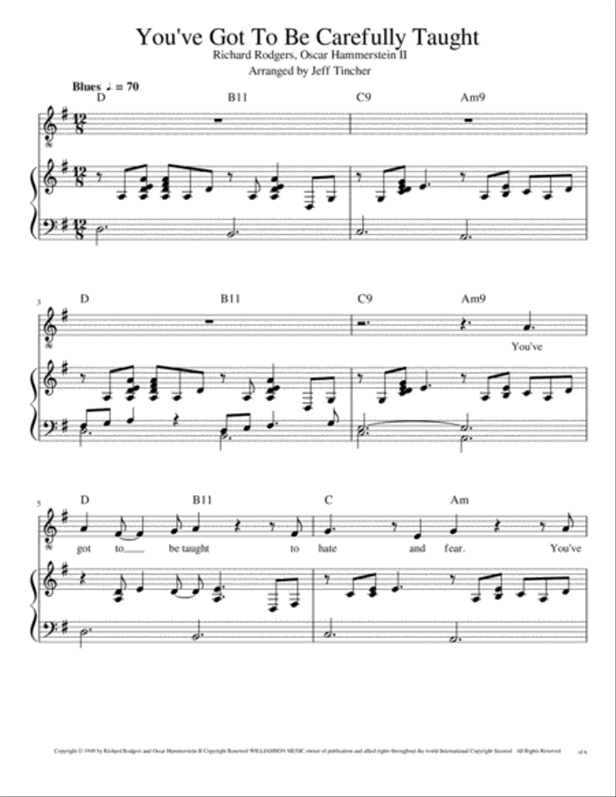 You've Got To Be Carefully Taught Voice scores gallery preview page 2