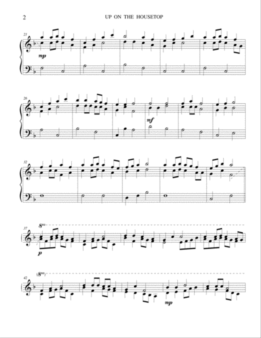 Up on the Housetop Carillon scores gallery preview page 2