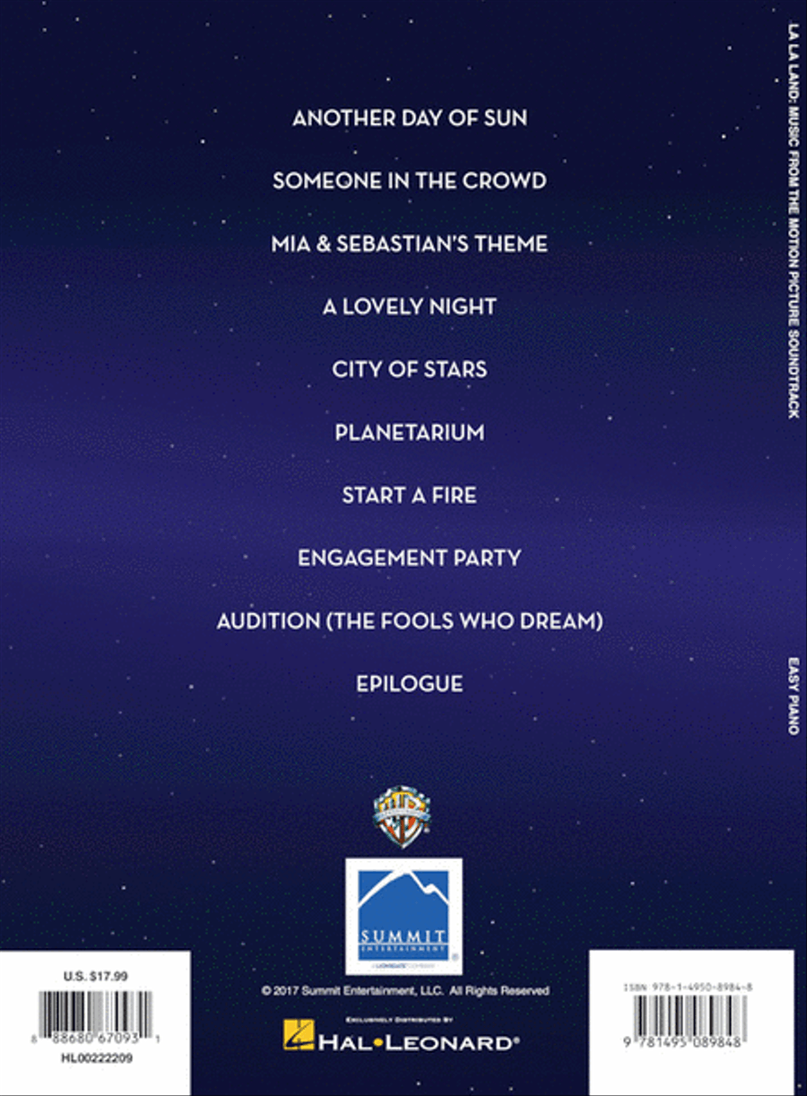 La La Land Piano, Vocal, Guitar scores gallery preview page 6