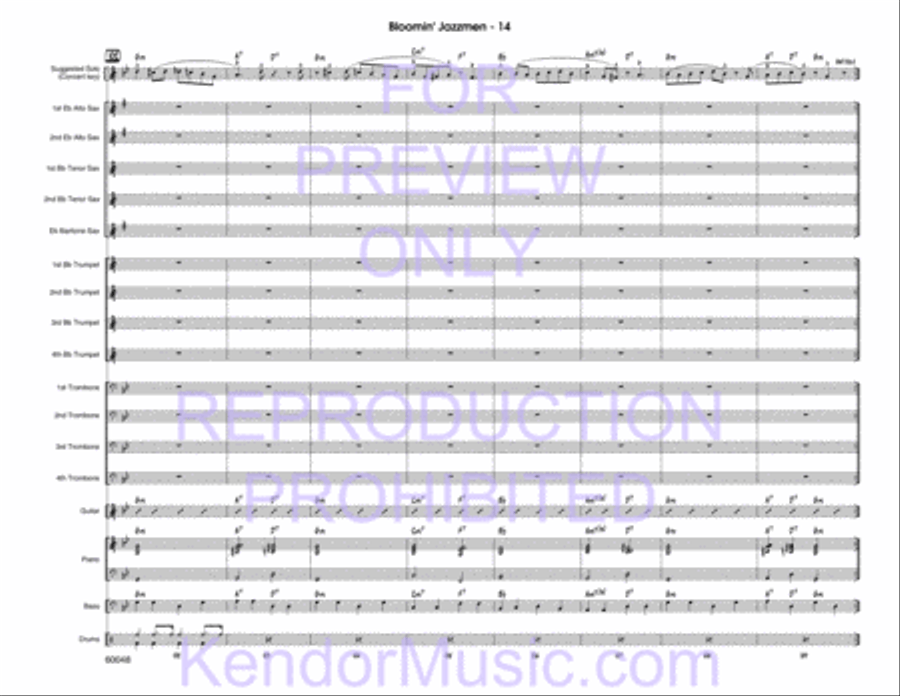 Bloomin' Jazzmen Bloomin' Jazzmen Jazz Ensemble scores gallery preview page 16